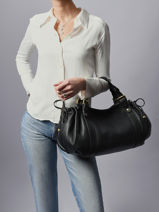 Sac Port� �paule D Light Cuir Gerard darel Noir d light DDS01440-vue-porte