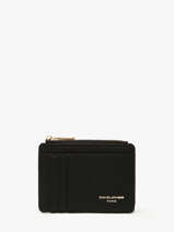 Portemonnee Met Kaarthouder Saffiano David jones Zwart saffiano 2