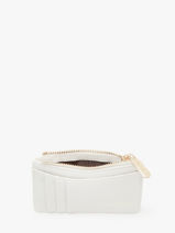 Porte-monnaie Porte-cartes Saffiano David jones Blanc saffiano 2-vue-porte