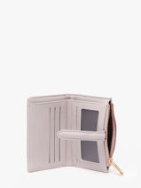 Portefeuille Saffiano David jones Violet saffiano P163-vue-porte