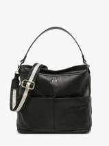 Sac Port� �paule Soft Lulu castagnette Noir soft AISSAM