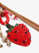 Bijoux De Sac Viamailbag Rouge short charm S-vue-porte