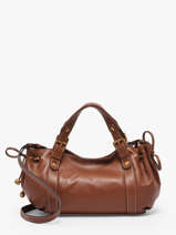 Sac Icone  12h Cuir Gerard darel Marron icone DDS73410