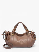 Sac Bandouli�re Icone Cuir Gerard darel Marron icone DDS73410