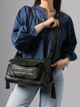 Cross Body Tas Cow Leder Basilic pepper Rood cow BCOW86-vue-porte