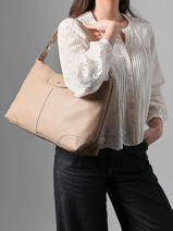 Longchamp Le pliage xtra on-the-go Besace Beige-vue-porte