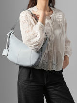 Sac Hobo Zipp� M Victoire Cuir Lancel Bleu victoire A13993-vue-porte