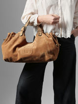 Schoudertas Chiara Leder Gerard darel Geel chiara DBS84407-vue-porte