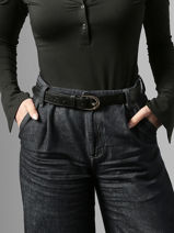 Ceinture R�glable Nine Cuir Milano Noir nine NI25067-vue-porte