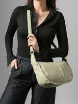 Sac Bandouli�re Brodery Miniprix Vert brodery 19673-vue-porte