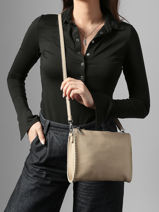 Sac Bandouli�re Brodery Miniprix Marron brodery 19676-vue-porte