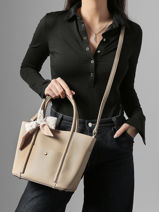 Handtas Grained Miniprix Beige grained A713-vue-porte