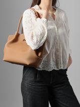 Sac Port� �paule Galat�e Cuir Nathan baume Marron nymphea 3-vue-porte