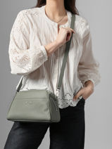 Cross Body Tas Brenda Leder Nathan baume Groen state 2-vue-porte