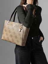 Sac Port� �paule Noelle Guess Marron noelle SO967225-vue-porte