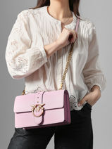 Sac Bandouli�re Love Bag Icon Pinko Rose love bag icon AF1-vue-porte