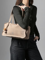 Sac Port� �paule Leather Biba Beige leather BLI1L-vue-porte