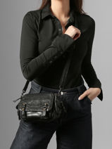 Sac Bandouli�re Heritage Cuir Biba Noir heritage GAD4L-vue-porte