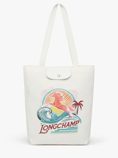 Longchamp Le pliage surf Schoudertas Wit