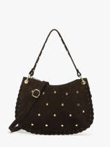 Sac Port� �paule Velvet Milano Marron velvet VE25116