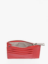 Portefeuille Paris Cuir Lancaster Rouge paris pm 22-vue-porte