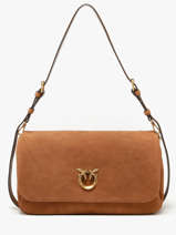 Sac Port� �paule Love Bag Soft Pinko Marron love bag soft 6178A0F6