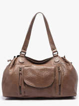 Sac Port� �paule Pihanna Cuir Pieces Marron pihanna 17076422