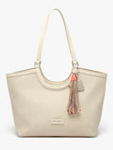 Sac Port� �paule Grigri Polyurethane David jones Beige grigri CM8380