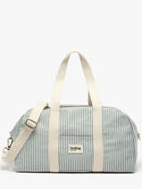 Sac Port� �paule Rayures Coton Hindbag Bleu rayures RA
