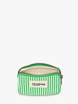 Porte-monnaie Hindbag Vert rayures RA-vue-porte