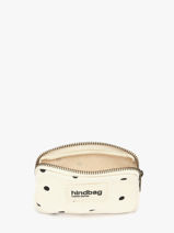 Porte-monnaie Hindbag Beige pois PO-vue-porte