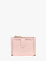 Porte-monnaie Porte-cartes Saffiano Miniprix Rose saffiano F5012