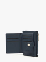 Portemonnee Met Kaarthouder Saffiano Miniprix Blauw saffiano F5012-vue-porte