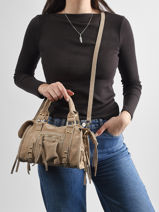 Cross Body Tas Velvet Leder Milano Rood velvet VE24093O-vue-porte