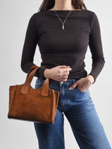 Handtas Velvet Caviar Milano Bruin velvet caviar VC25111-vue-porte