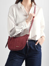 Cross Body Tas Vintage Nat et nin Violet vintage MINRODEO-vue-porte