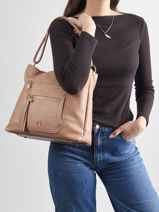 Sac Port� �paule Bride Lulu castagnette Rose bride ALEXI-vue-porte