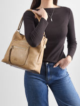 Sac Port� �paule Bride Lulu castagnette Beige bride ALEXI-vue-porte