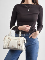 Sac Port� Main Bride Lulu castagnette Blanc bride 2-vue-porte