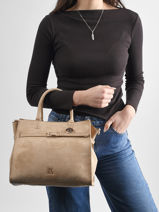 Sac Port� Main Buckle Lulu castagnette Beige buckle D-vue-porte
