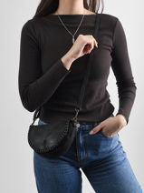 Sac Bandouli�re Heritage Cuir Biba Rouge heritage YAM1L-vue-porte