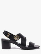 Sandalen Met Hak Uit Leder Michael kors Zwart women EMS1L001