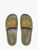 Claquettes Sun68 Vert men X3611019