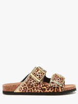 Sandales En Cuir Colors of california Marron women HCBIO502