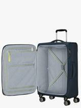 Uitbreidbare Soepele Reiskoffer Wanderlite American tourister Blauw wanderlite 158077-vue-porte