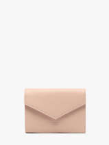 Porte-monnaie Foulonne Cuir Lancaster Rose foulonne pm 29