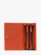 Portefeuille Caviar Cuir Crinkles Orange caviar 14001-vue-porte