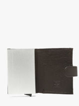 Portefeuille Caviar Leder Crinkles Zwart caviar 14600-vue-porte