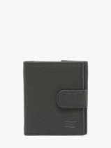 Portefeuille Leder Crinkles Blauw caviar 14227