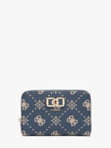 Portefeuille Guess Bleu emelie logo GP928140